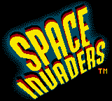 Space Invaders title screen for GameBoy Color